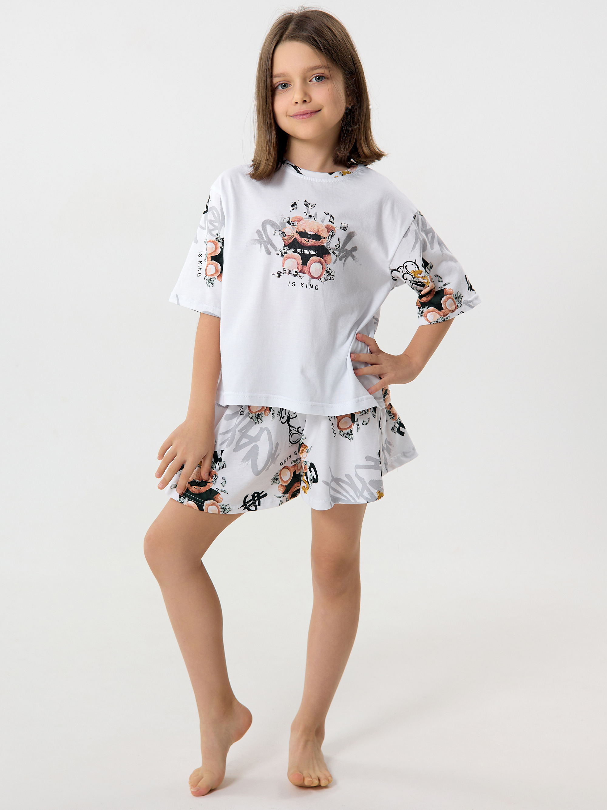 Пижама YAXX 003--Пижама мишка/белый - фото 3