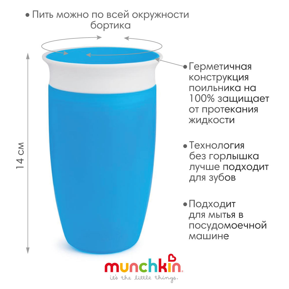 Поильник Munchkin 296 мл в ассортименте - фото 3