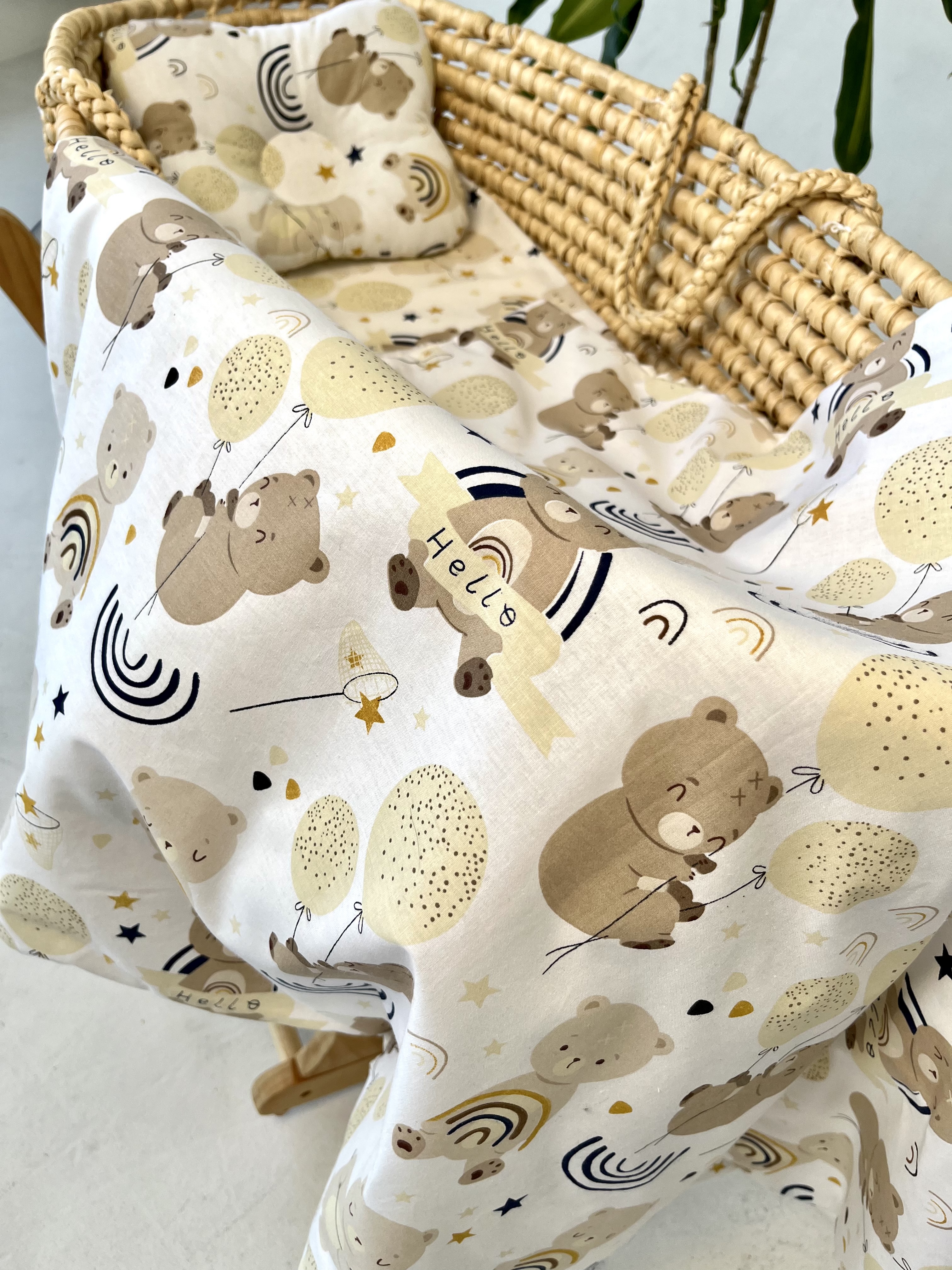 Одеяло Bambini Love с подушкой и пеленкой мишки хлопок - фото 2