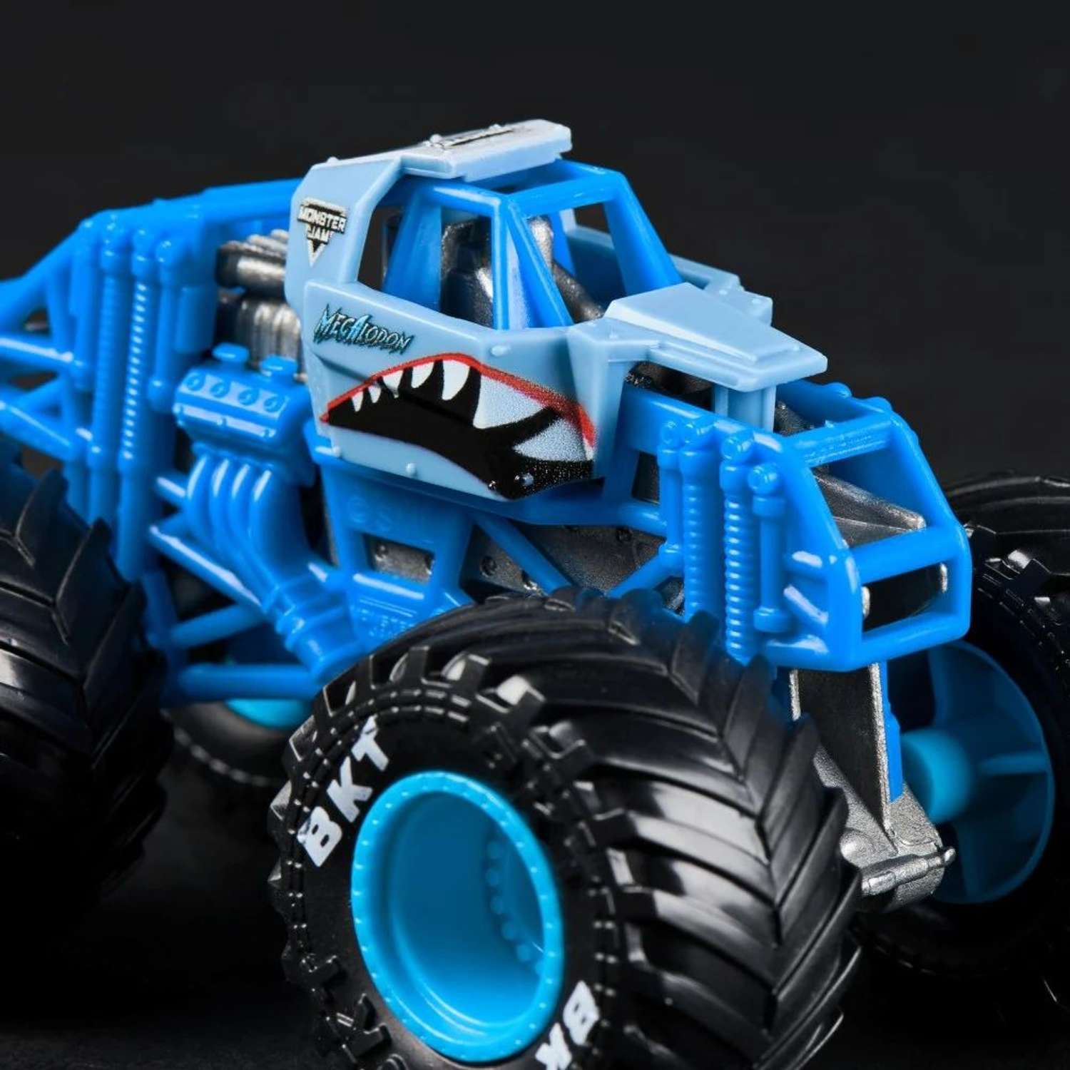 Монстр-трак Monster Jam 1:64 Megalodon 1:64 синий 6044941 - фото 4
