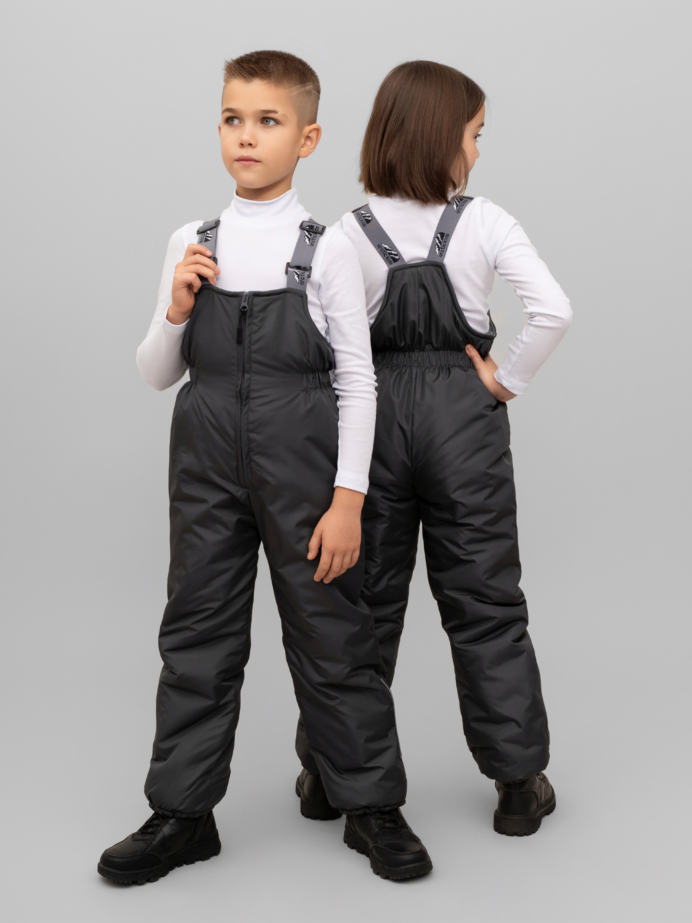 Полукомбинезон Arctic kids 60-010 серый. - фото 4