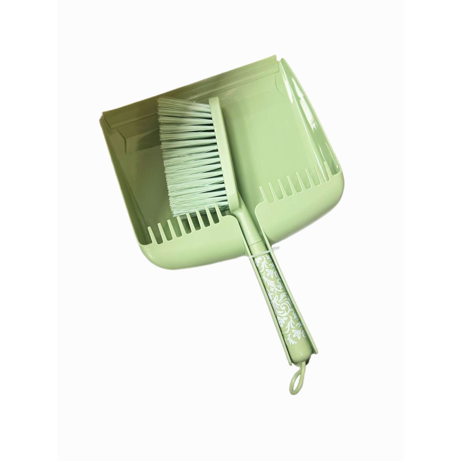 Щетка-сметка с совком ё Цветы - фото 1