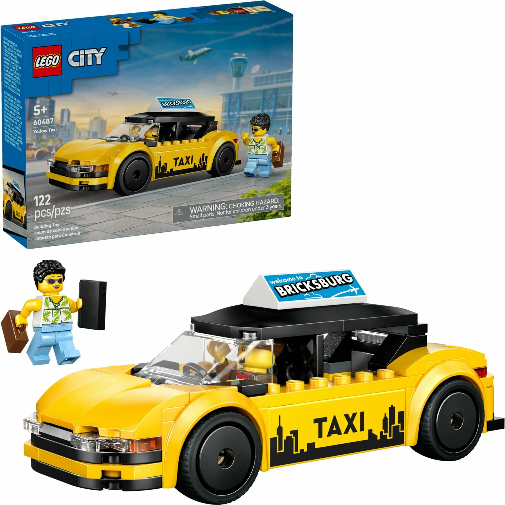Конструктор LEGO City Желтое такси 60487 122 дет. - фото 1