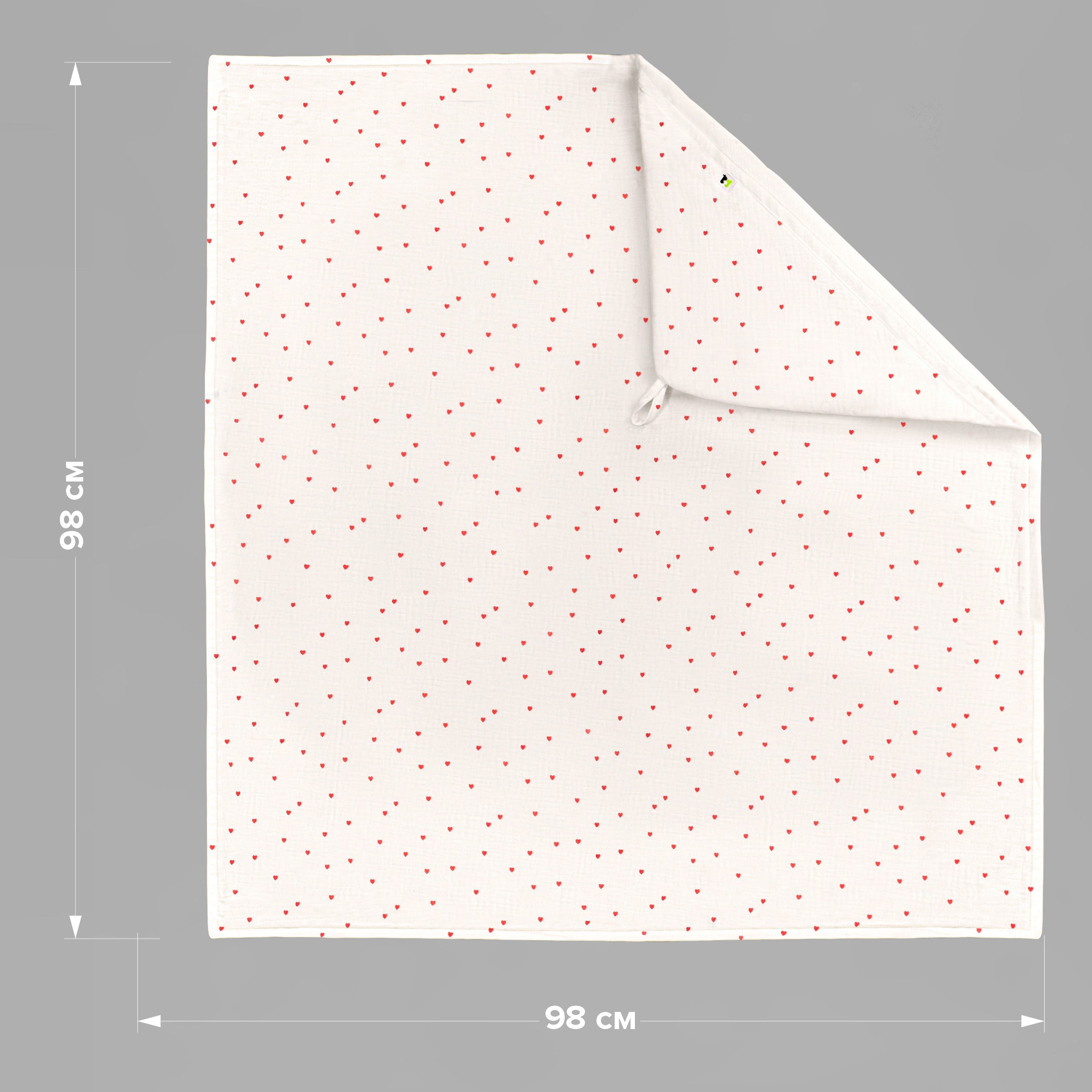 Полотенце уголок Фабрика Бамбук с капюшоном (уголком) 98 x 98 см - фото 3