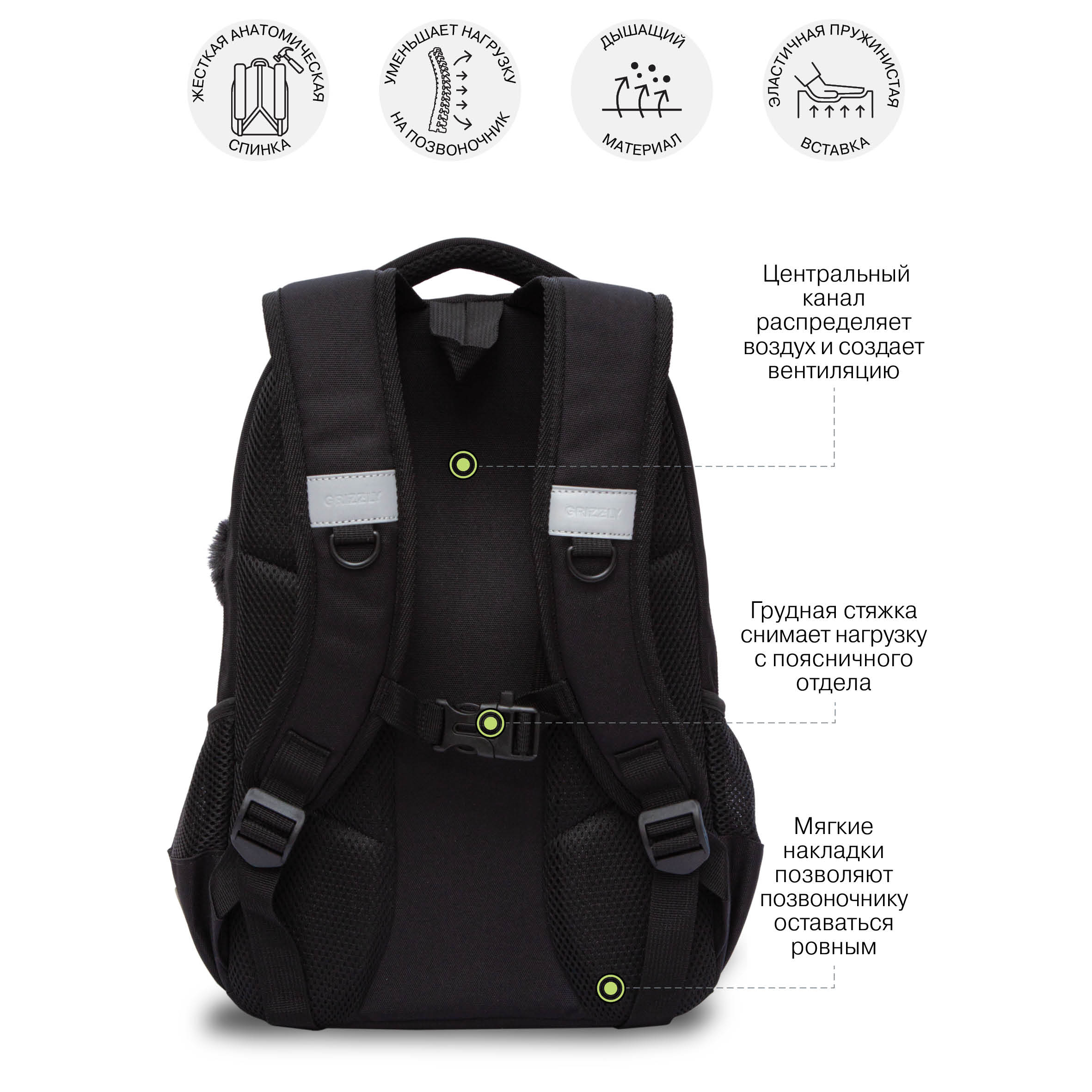 Рюкзак Grizzly для девочки - фото 7