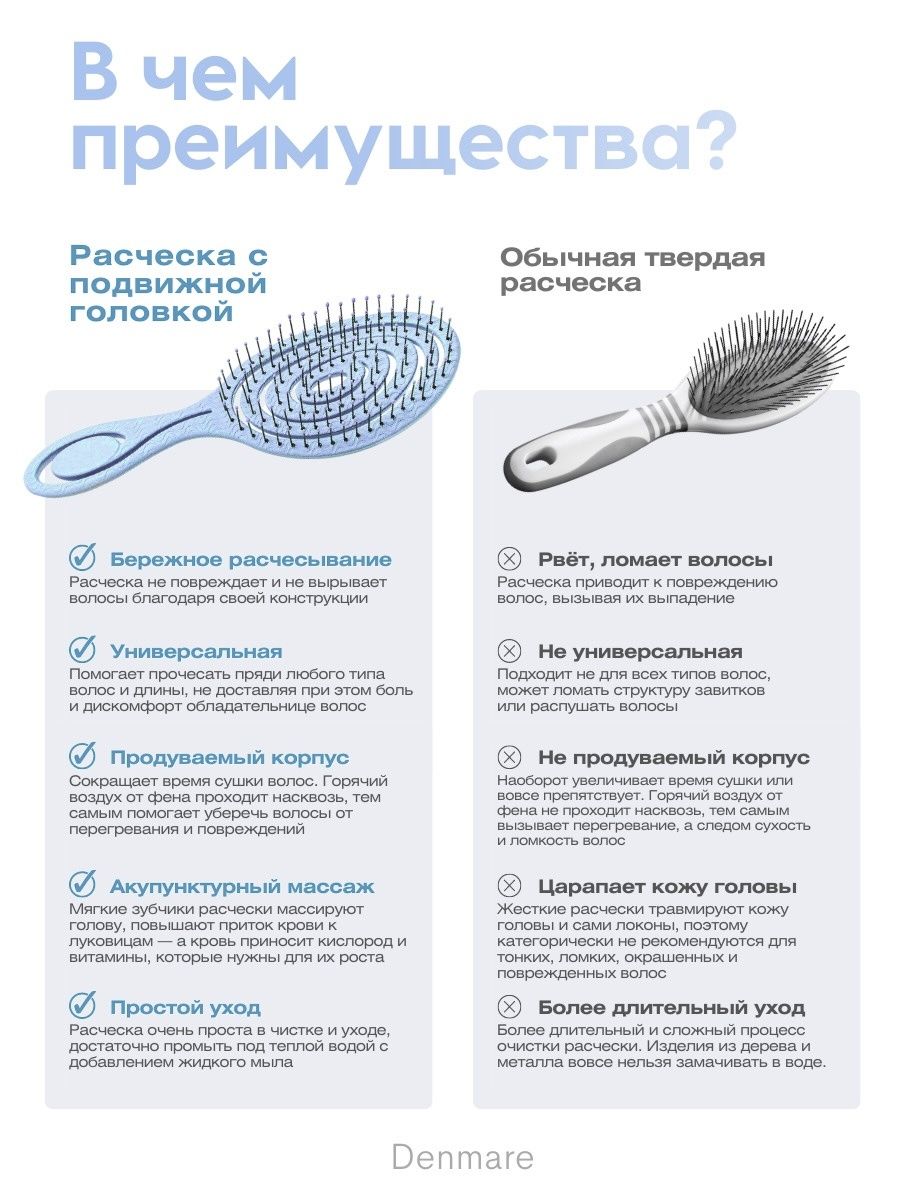 Расческа DENMARE - фото 3