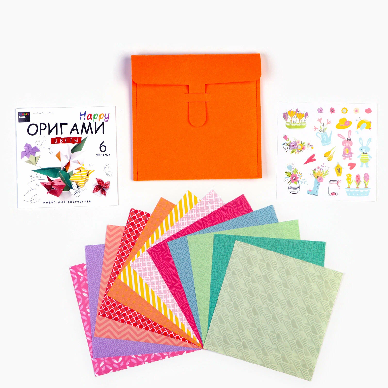 Набор для творчества HappyLine оригами Цветы - фото 9