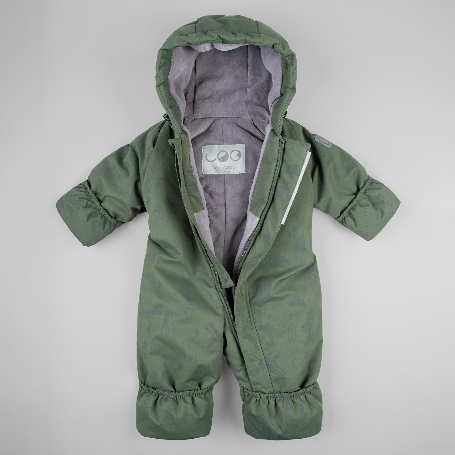 Комбинезон LEO 5010В_хаки/серый_80 - фото 3
