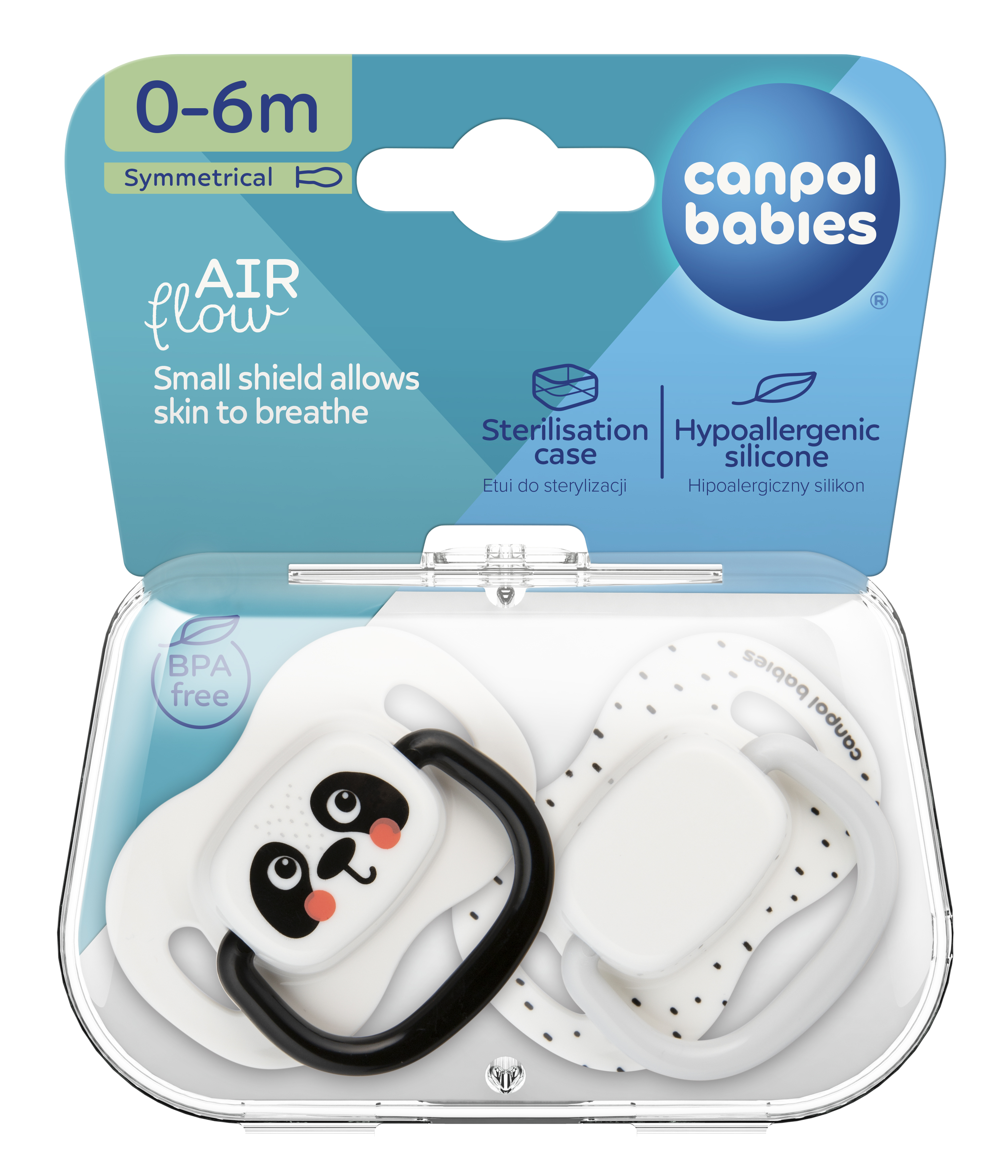Пустышка Canpol Babies силикон от 0 мес. 2 шт. - фото 2