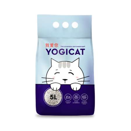 Наполнитель YOGICAT 5 л минеральный, впитывающий