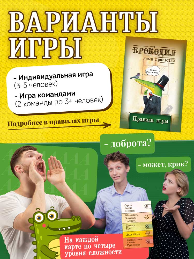 Настольная игра Нескучные игры Крокодил - фото 3