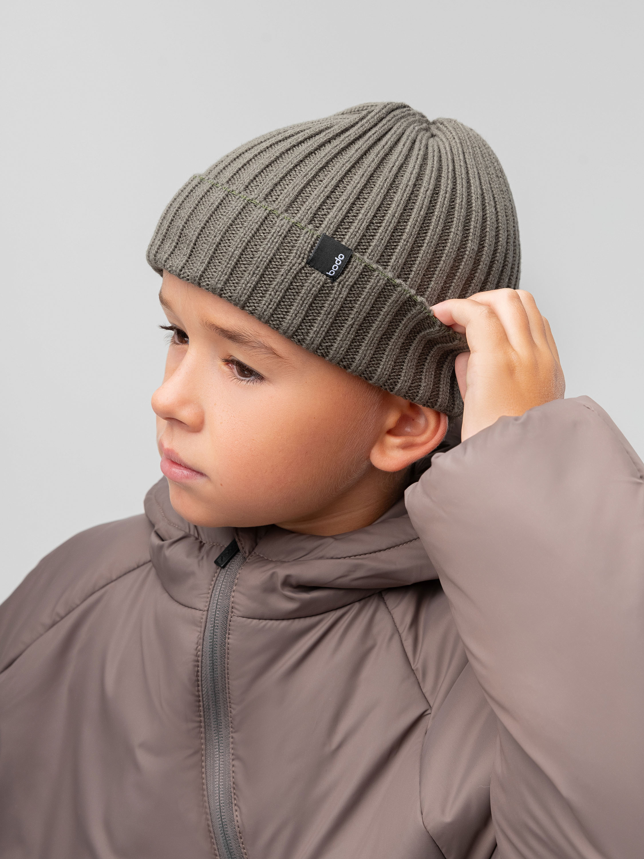 Шапка Bodo 10-405MU_хаки - фото 3