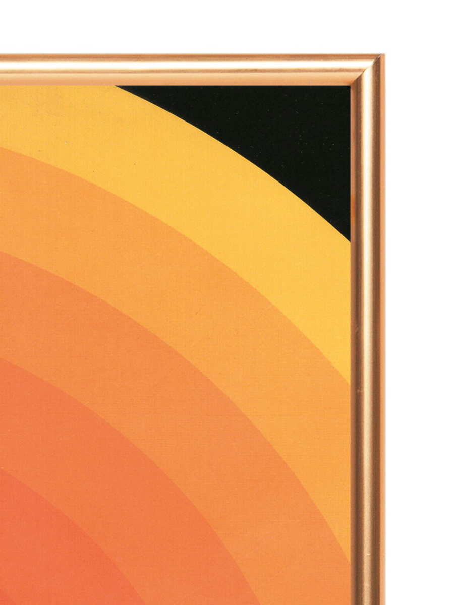 Фоторамка А4 INFILD пластиковый профиль 9 мм, цвет золото - фото 2