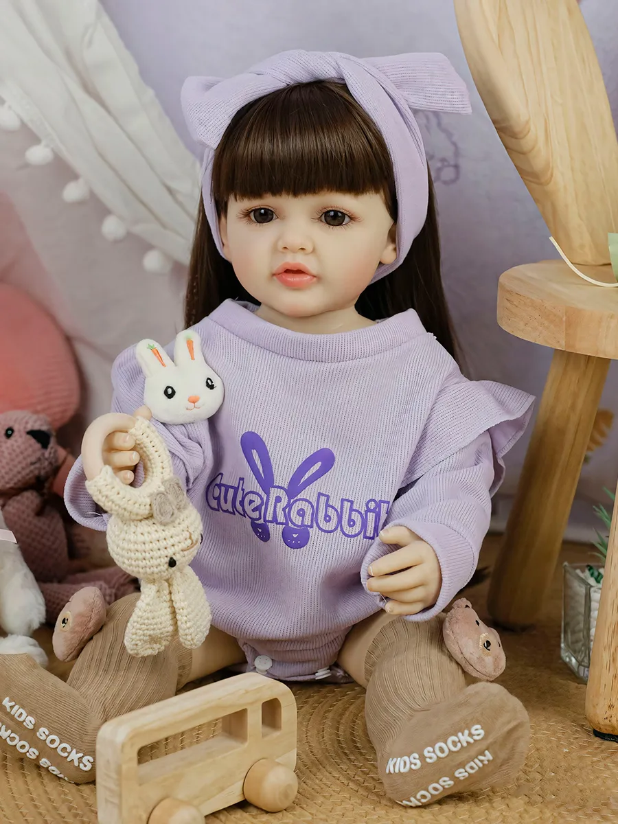 Кукла пупс Reborn Dolls Лия высота 55 см MM8542 - фото 5