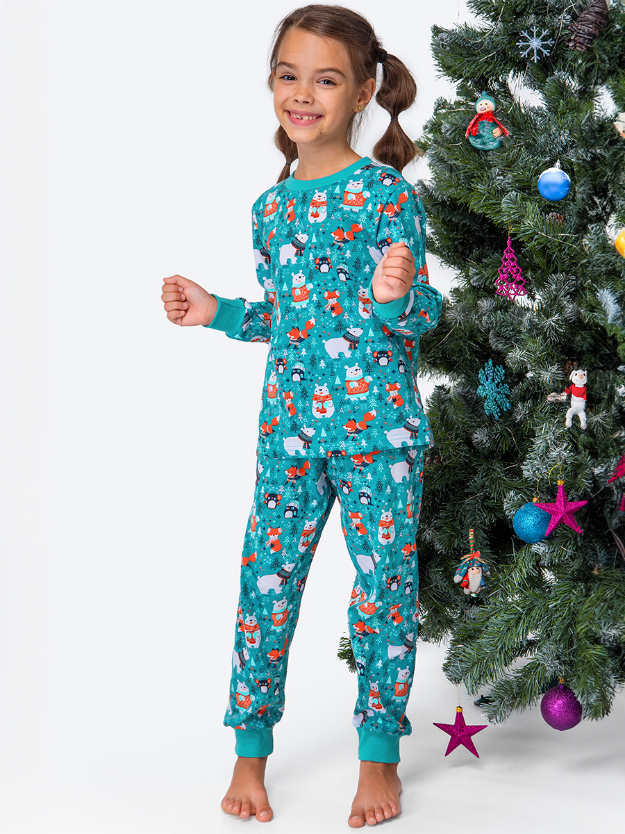 Пижама HappyFox HFLUNNG833серо.зеленый - фото 8