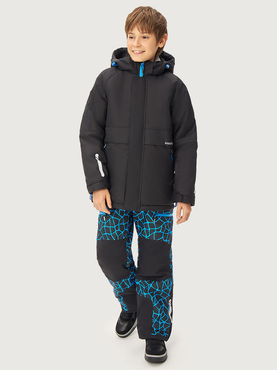 Костюм NIKASTYLE 7з3125 черный/электрик - фото 1