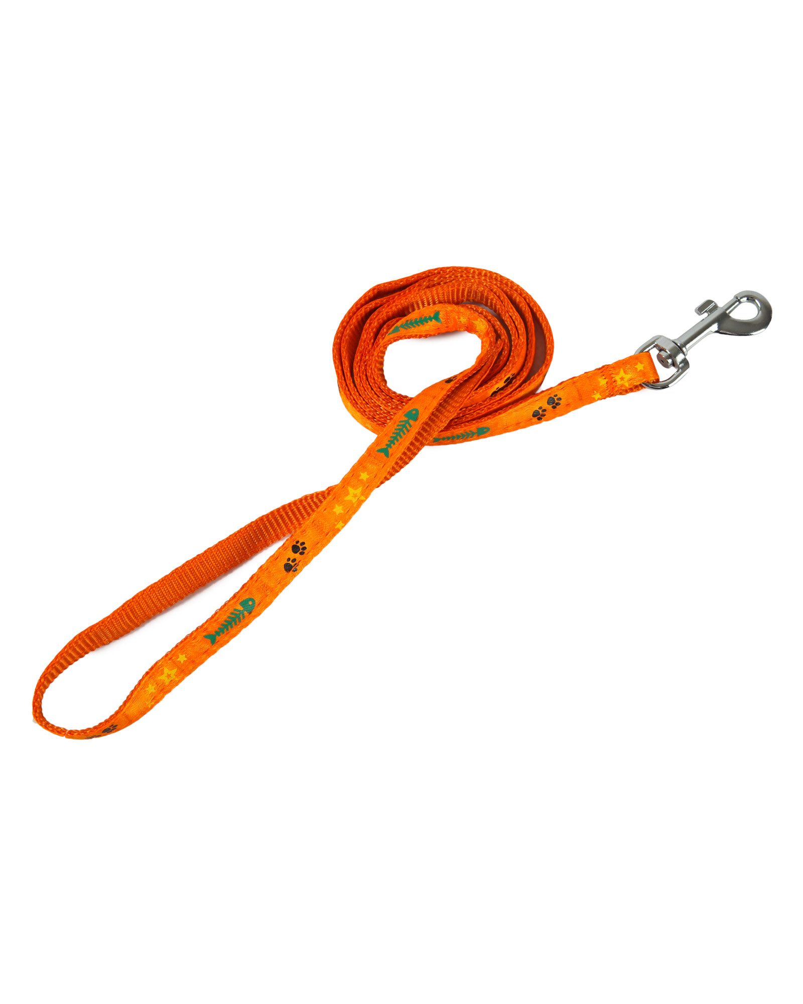 Шлейка с поводком для кошек Barbaks оранжевая - фото 6