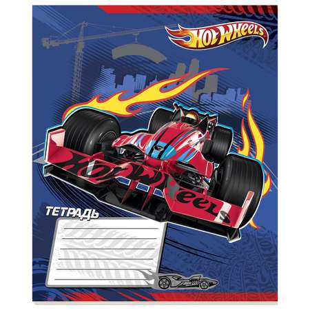 Тетрадь Hot Wheels клетка 12 лист.