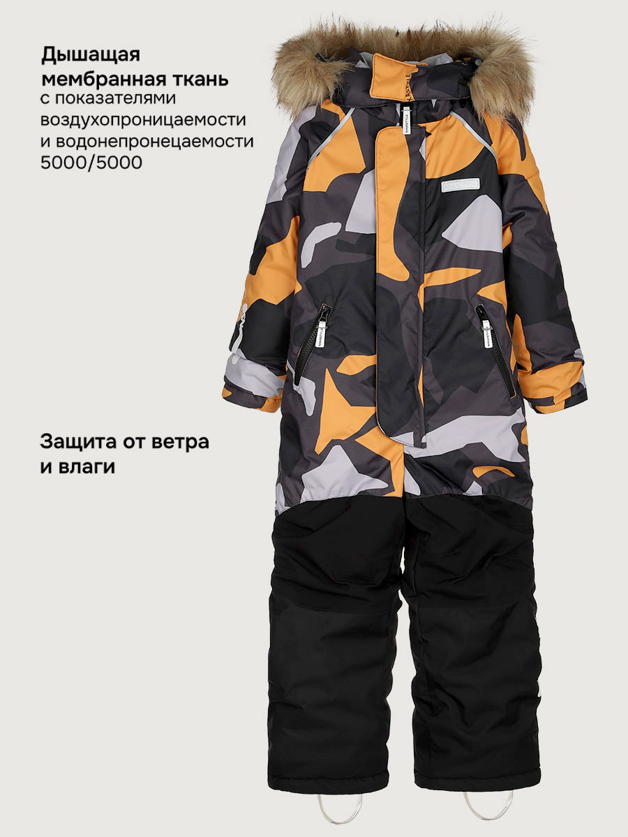 Комбинезон NIKASTYLE 8з0925 горчица/черный - фото 7