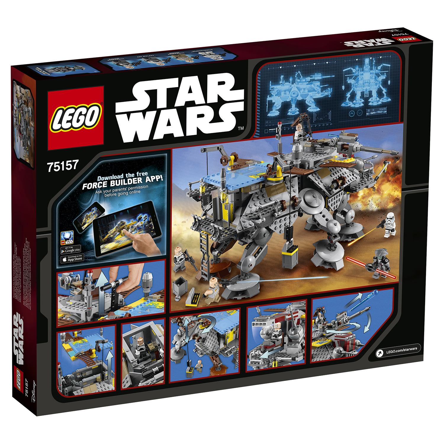 Конструктор LEGO Star Wars Вездеход AT-TE капитана Рекса блочный - фото 3