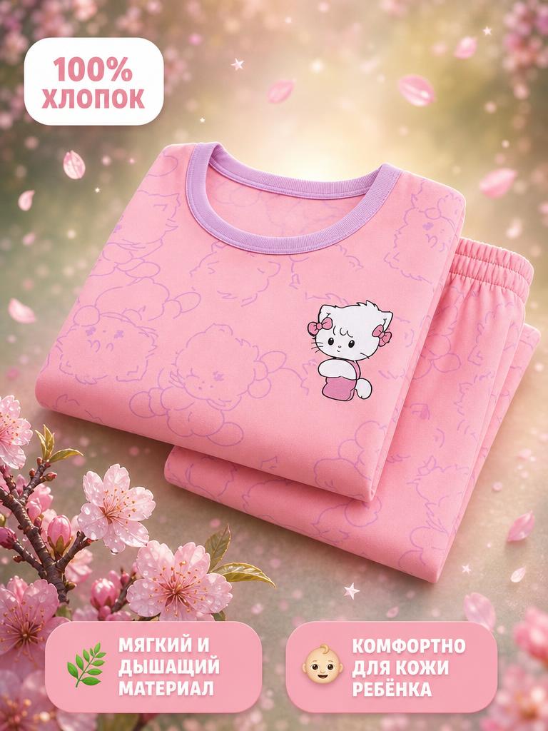 Пижама Bambooland summerlongpants_cat - фото 4