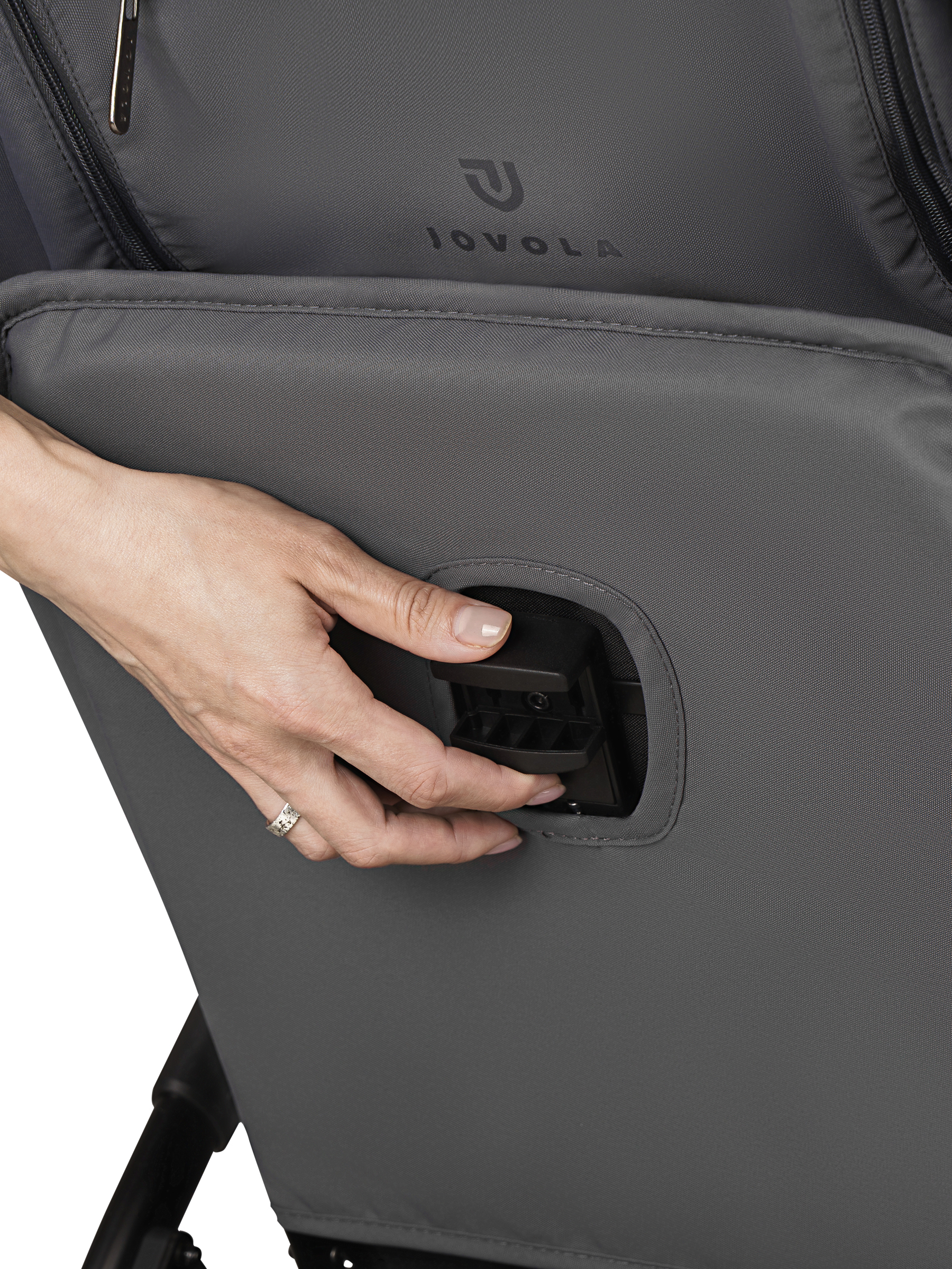 Коляска прогулочная JOVOLA Selena Air new темно-серый - фото 22