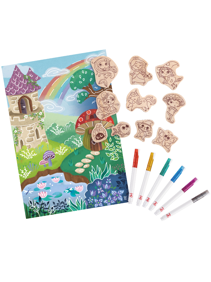 Набор для рисования Hape Магнитные персонажи - фото 2