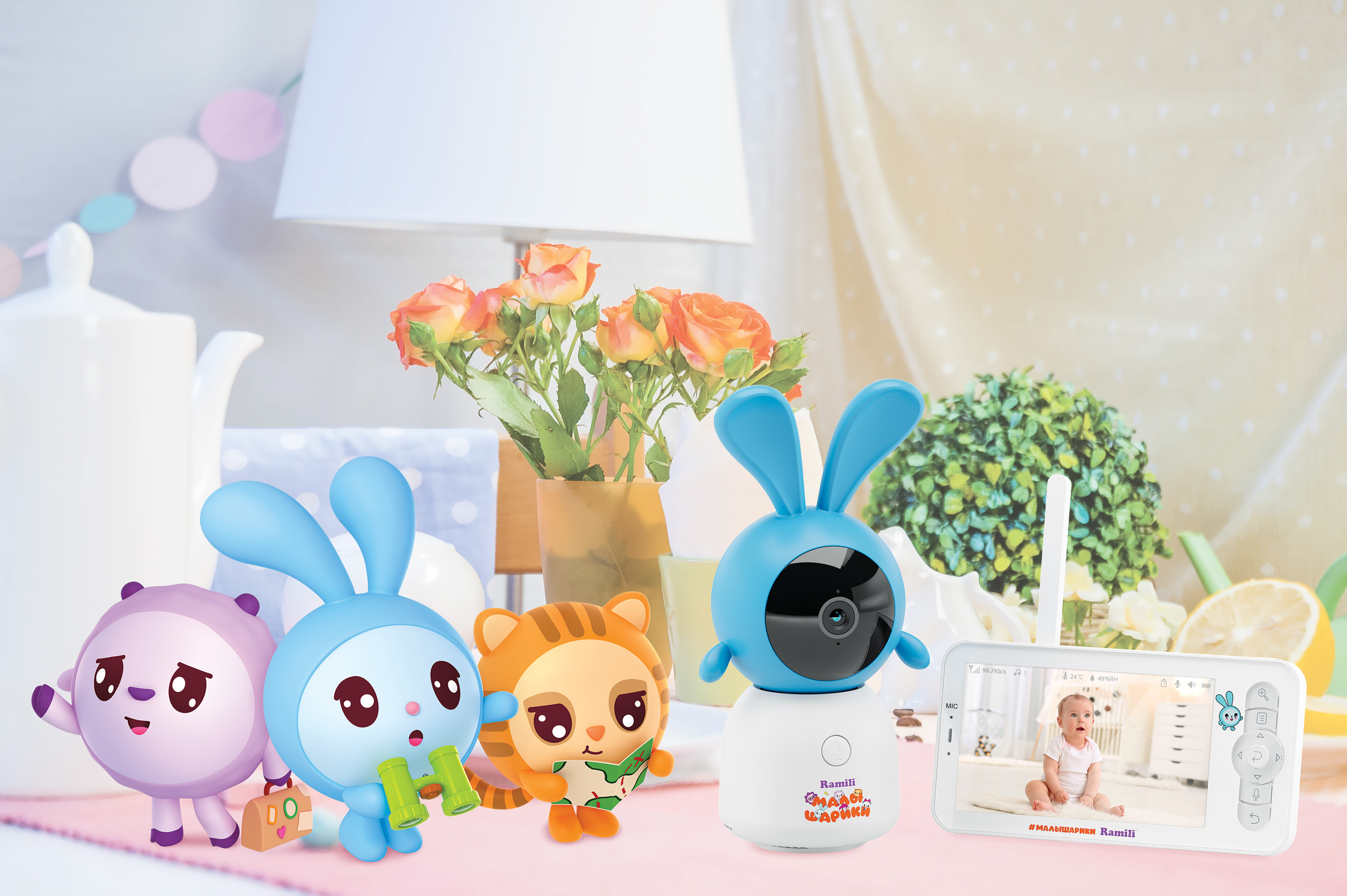 Видеоняня Ramili Малышарики Крош с Wi-Fi и без - фото 20