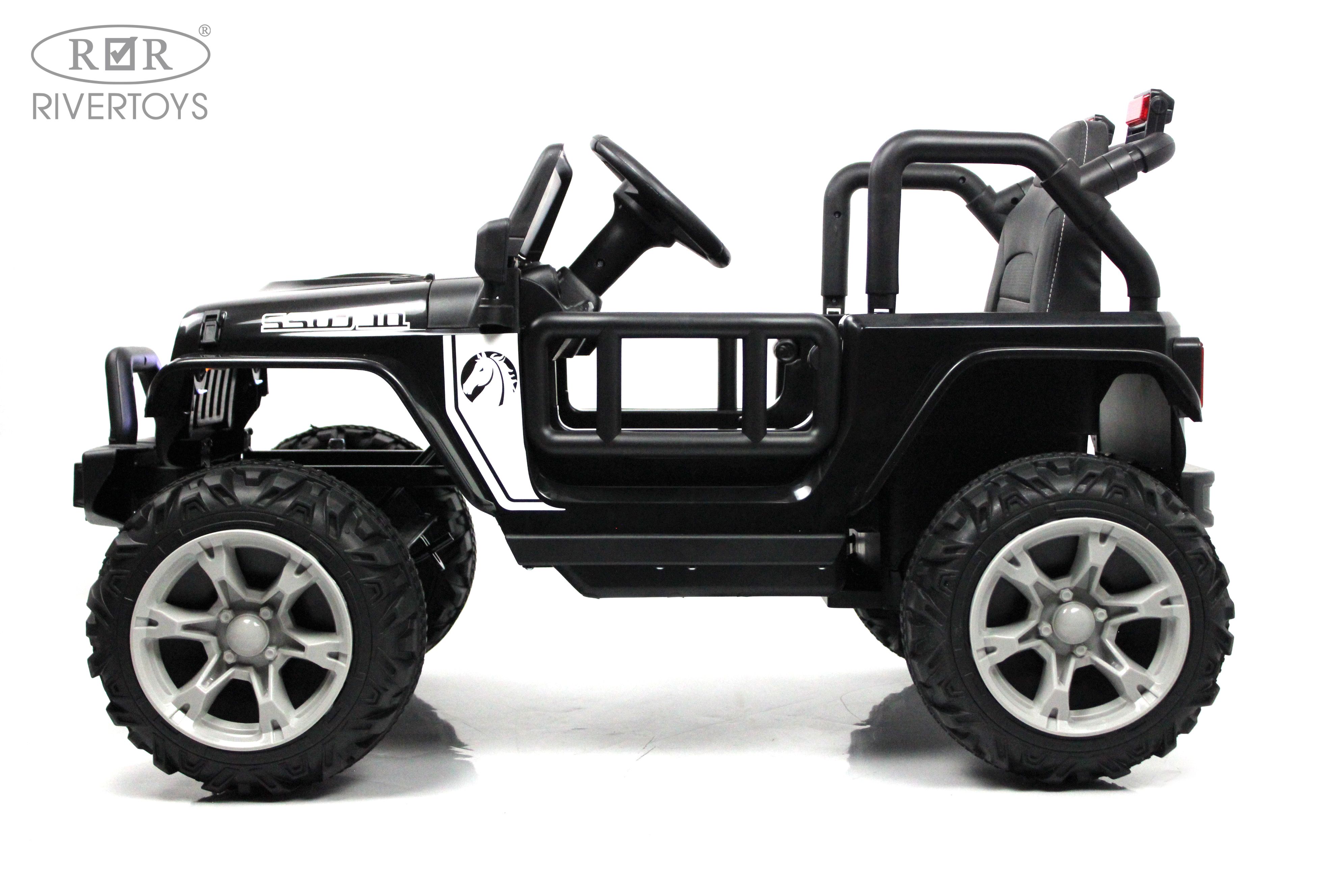 Электромобиль RIVERTOYS T222TT-4WD-BLACK С пультом ДУ - фото 18