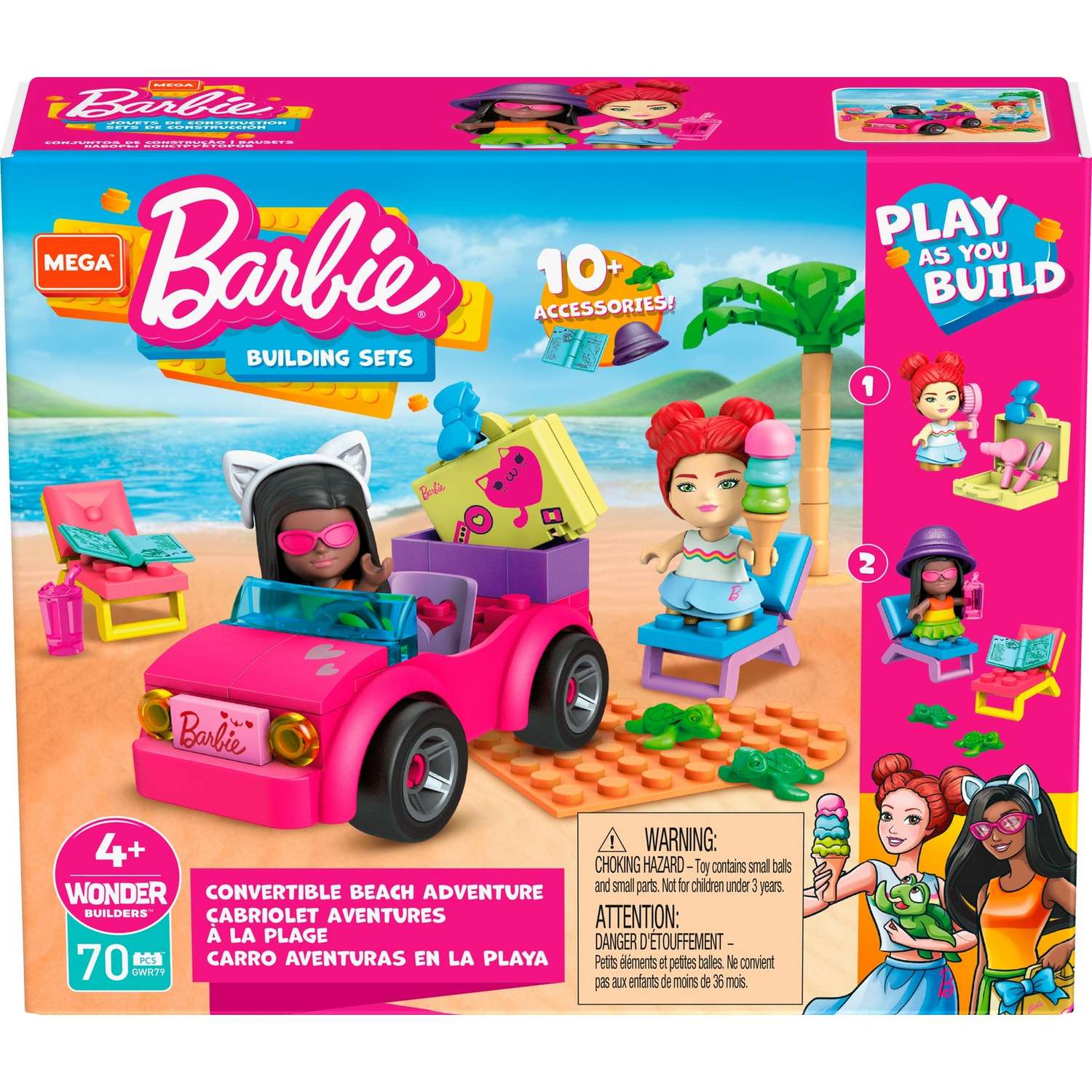 Конструктор Mega Construx Barbie Дорожное путешествие в ассортименте - фото 3