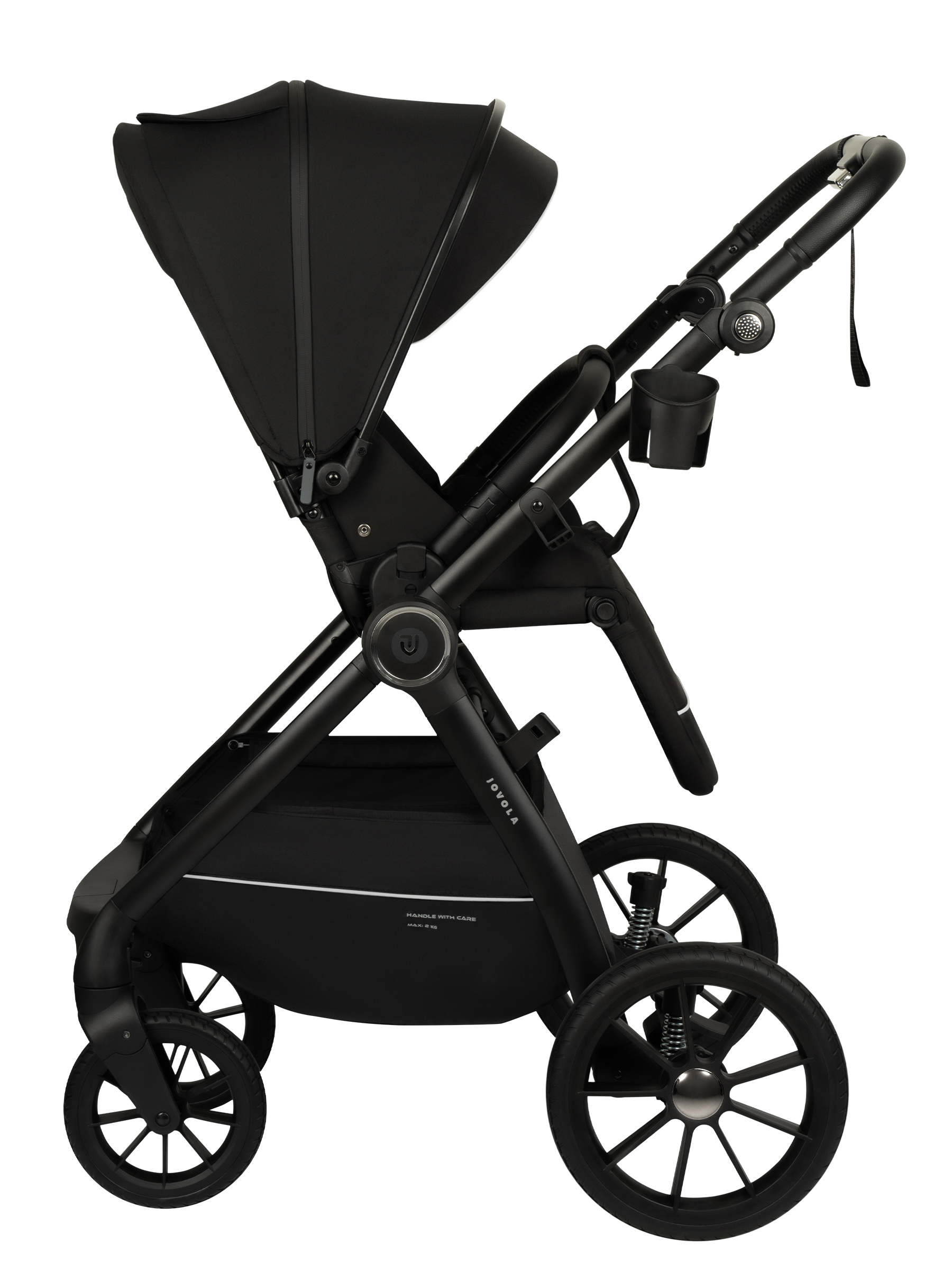 Коляска прогулочная JOVOLA LYRA черный - фото 23