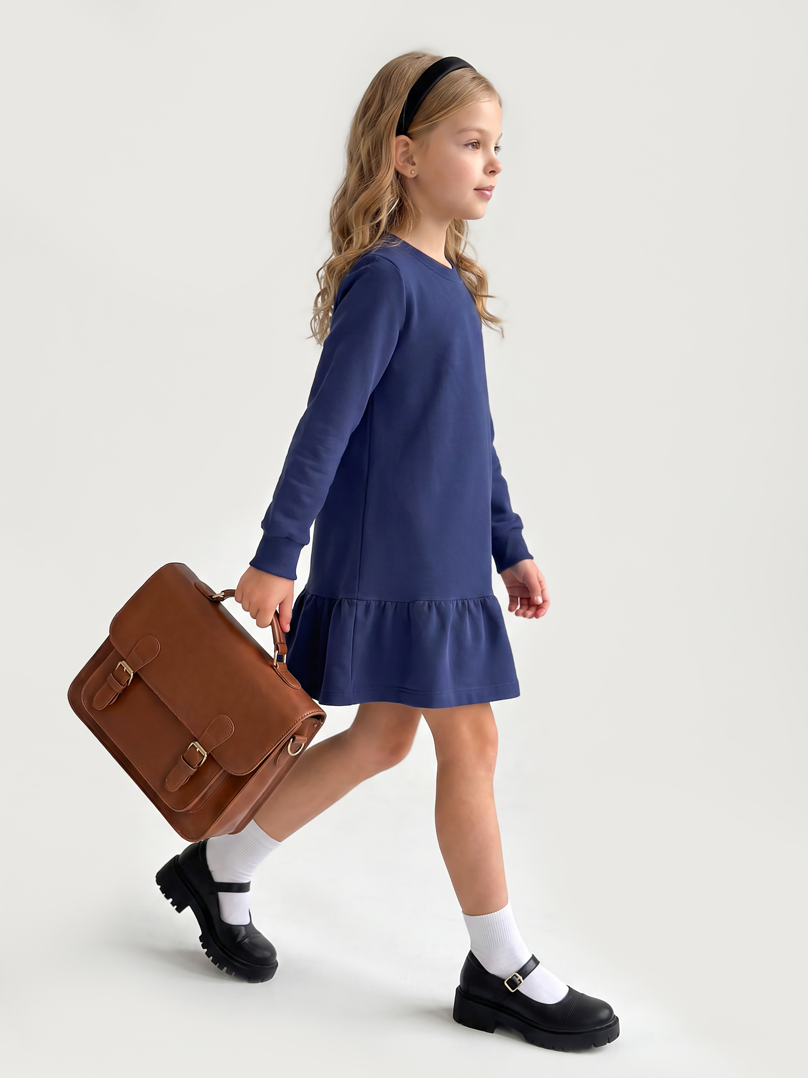 Платье Mini Me D5/синий - фото 5