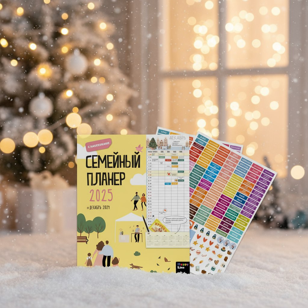 Настенный календарь HappyLine Планер-календарь для всей семьи - фото 1