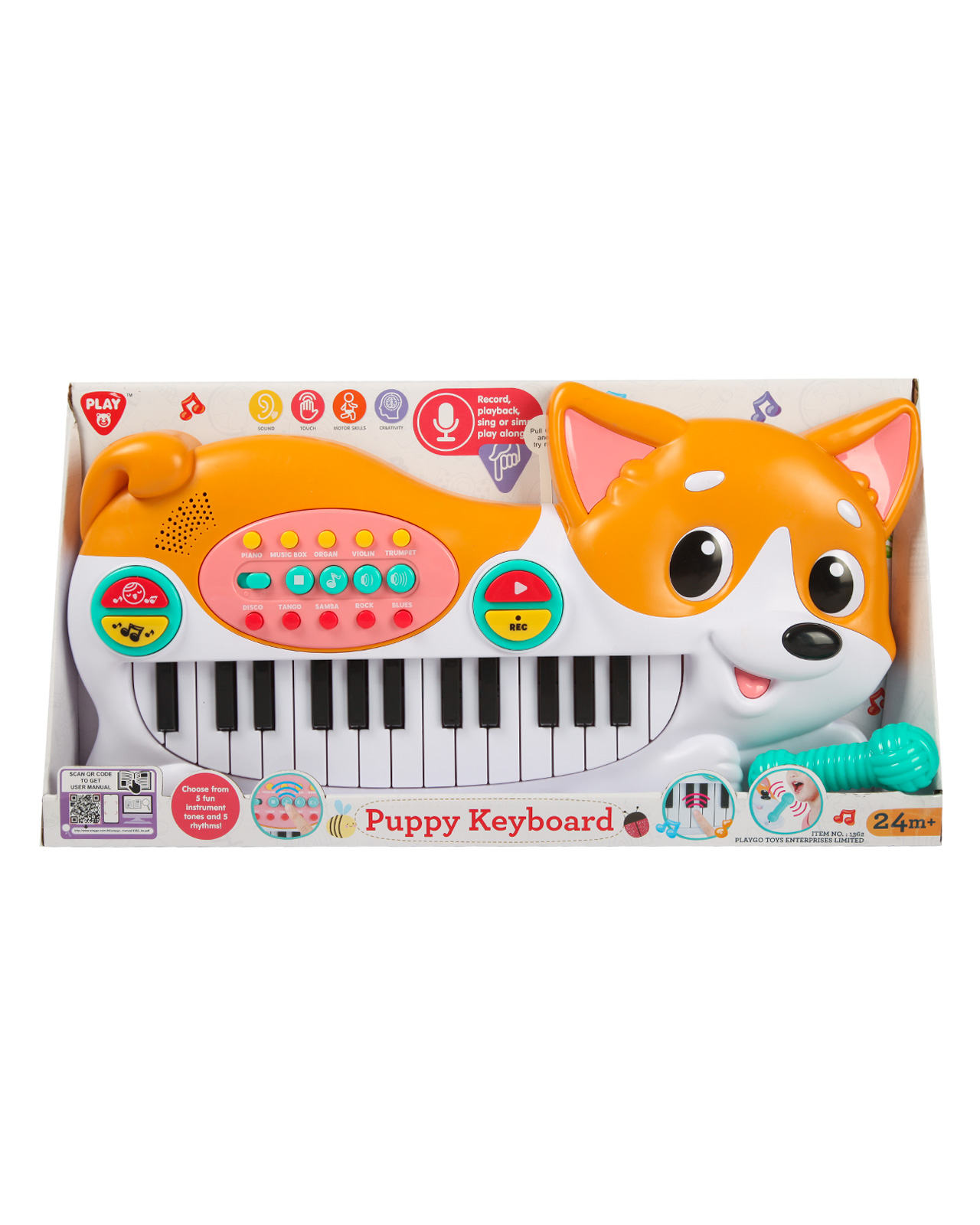 Игрушка музыкальная Play Go Синтезатор Корги синтезатор - фото 7