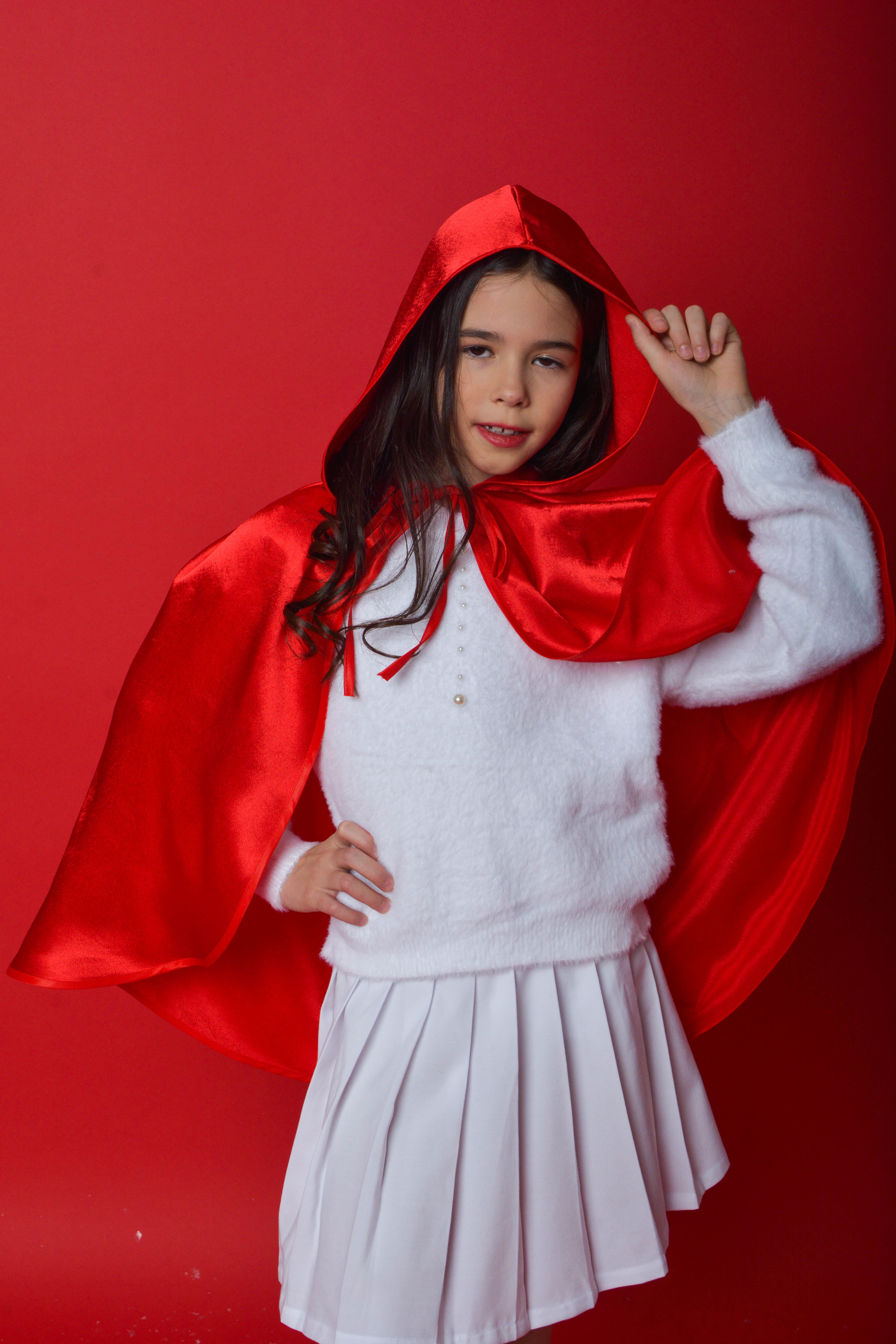 Накидка атласная красная Larisol kids 07-ЛК-01-КС5003 - фото 5