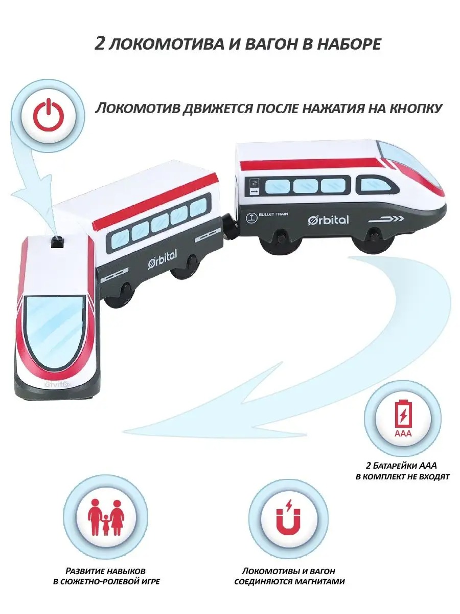 Набор железнодорожный Givito G212-024 - фото 2