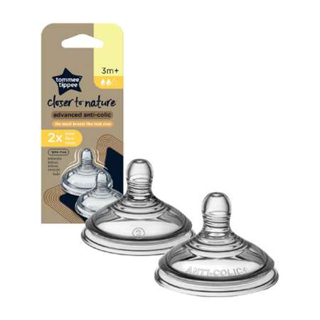 Соска Tommee tippee силикон (средний поток) 2 шт.