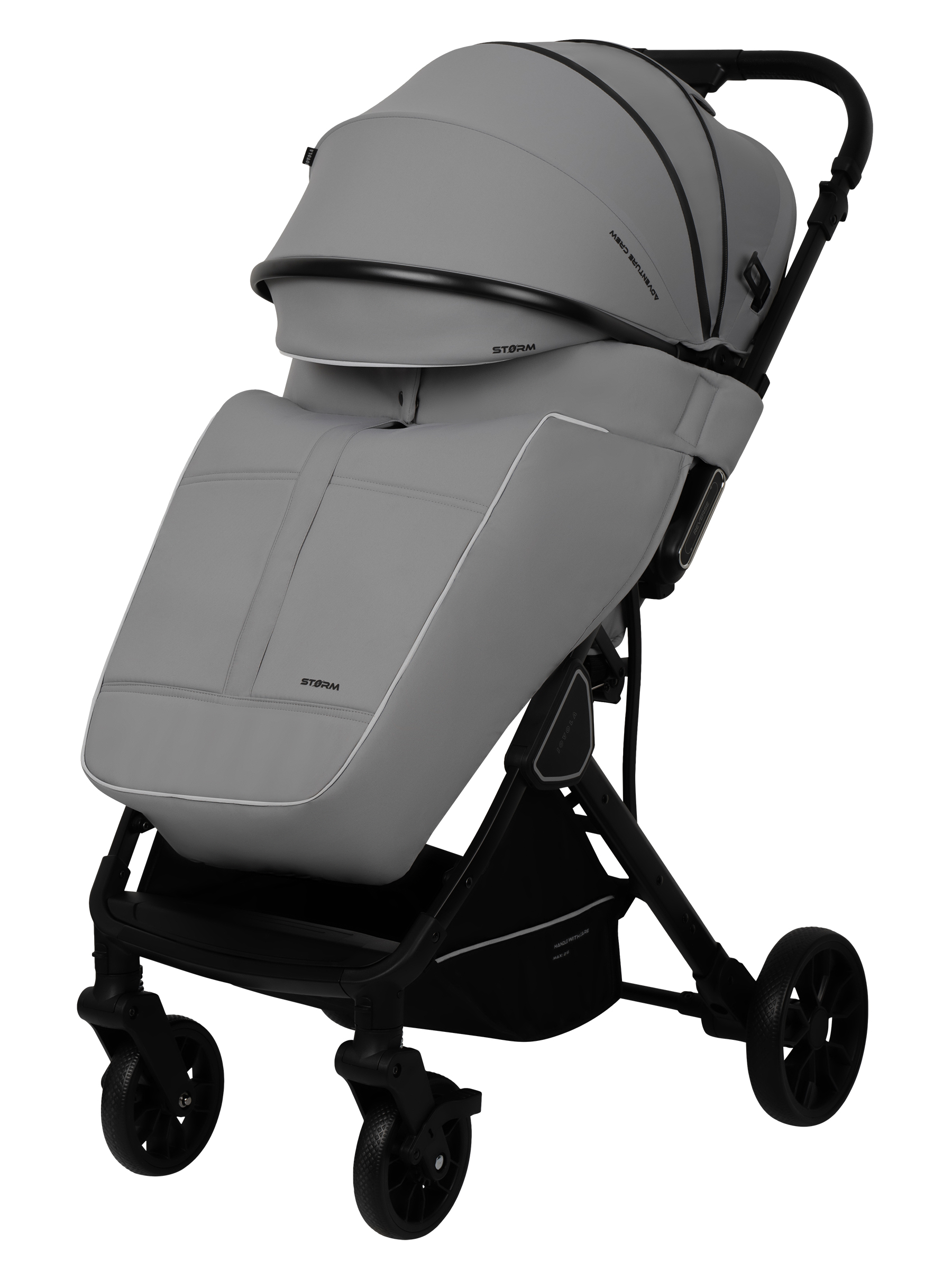 Коляска прогулочная JOVOLA Storm, светло-серый - фото 15