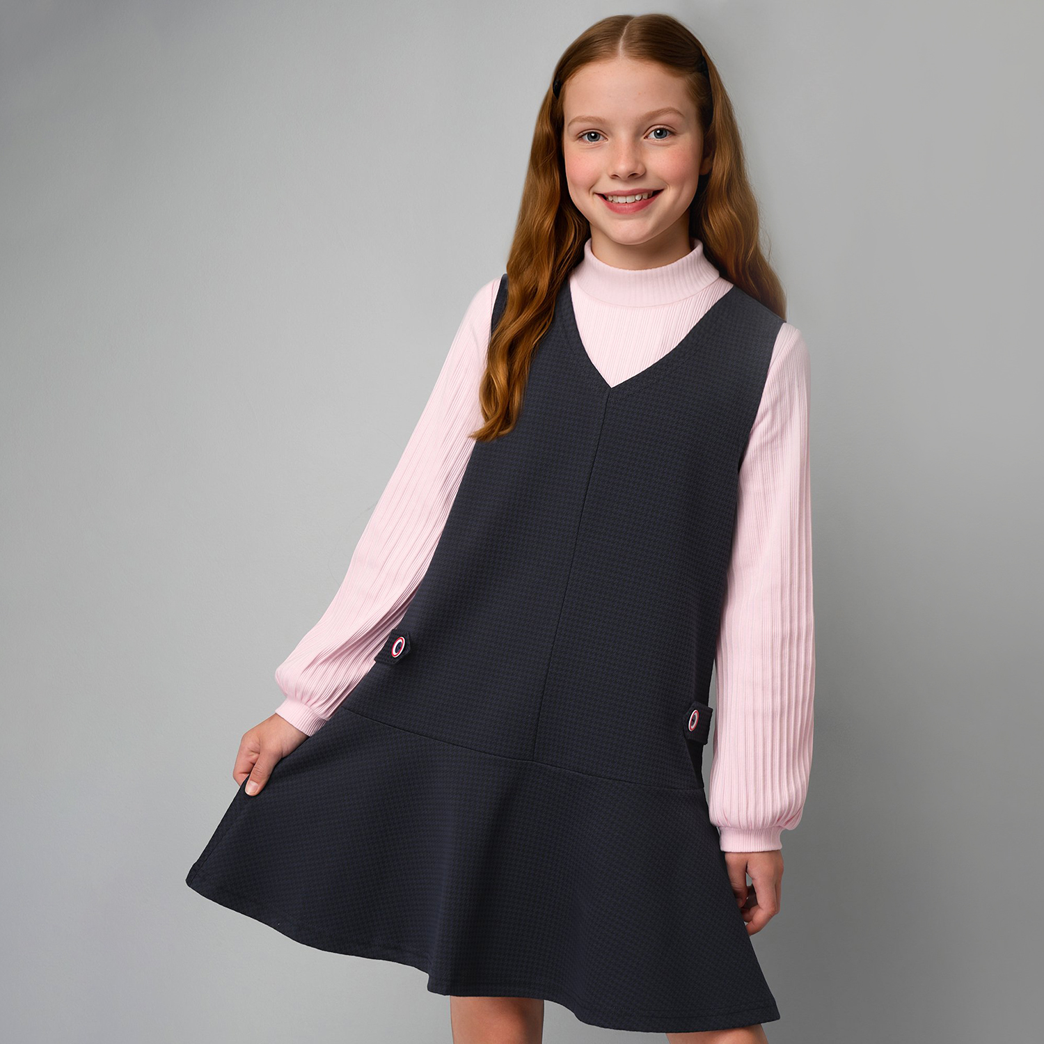 Сарафан HappyFox HF33116синий - фото 1