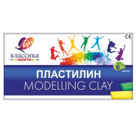 Пластилин Луч 6 цв.