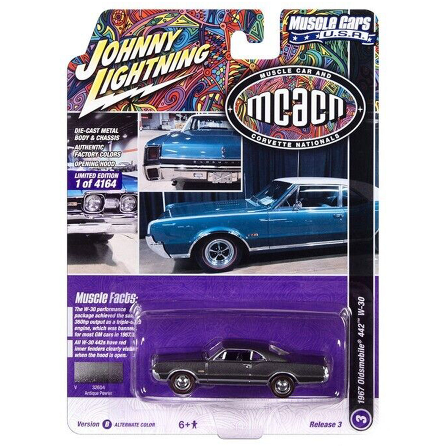 Автомобиль Johnny Lightning 1:64 JLMC031B-R3-N3 - фото 4