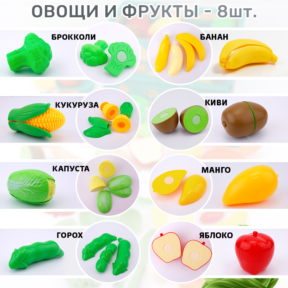 Игрушка TIPTOPOLIS продукты 24 предм. - фото 2