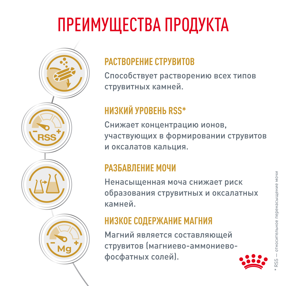 Корм для собак ROYAL CANIN Veterinary Diet Urinary S/O LP 18 при заболеваниях дистального отдела мочевыделительной системы 2кг - фото 3