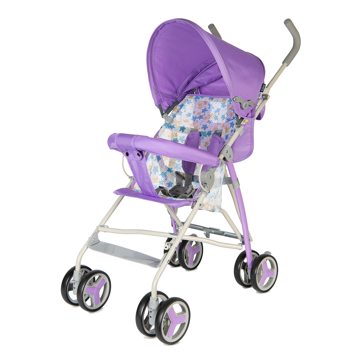 Коляска прогулочная BabyGo Light New сиреневый - фото 7