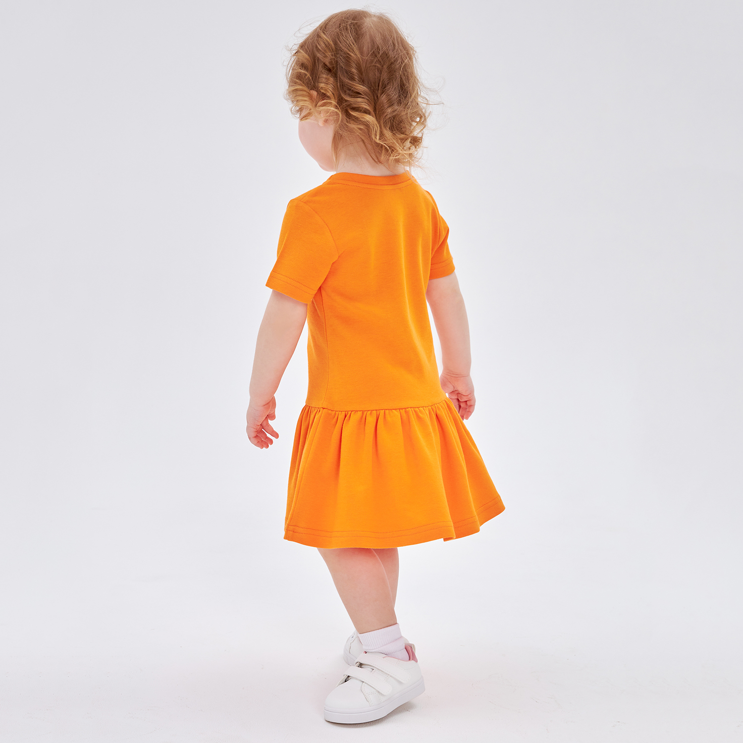 Платье Lucky Child 143-63/оранжевый/2-12 - фото 7
