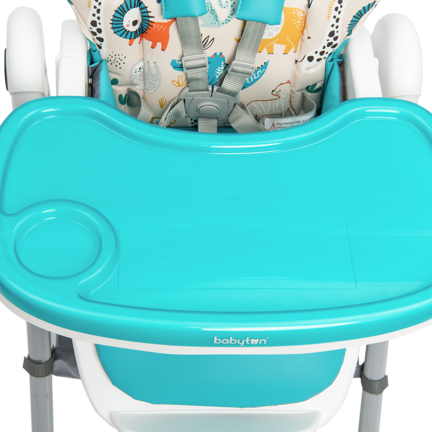Стульчик для кормления Babyton Pretty Friends Turquoise классический - фото 15