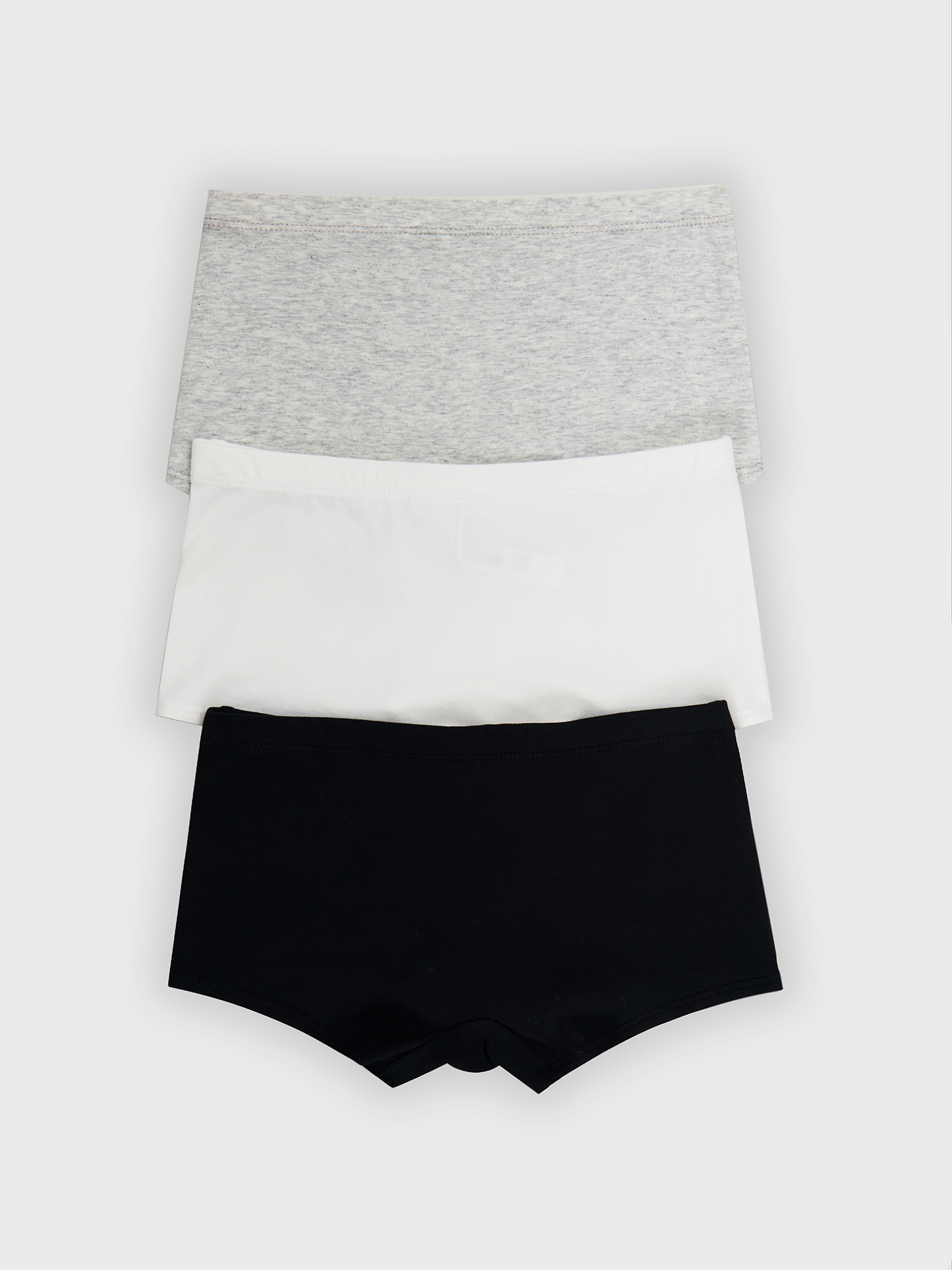 Трусы 3 шт Mark Formelle (Марк Формэль) 417746-3/белый + серый меланж 4306-А +черный - фото 2