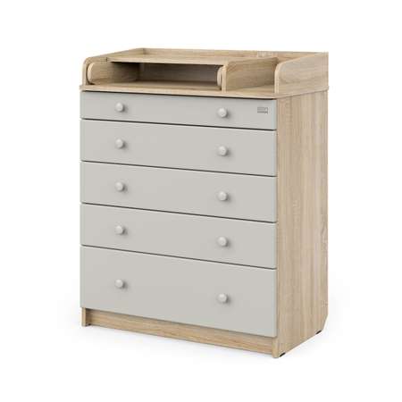 Комод пеленальный Aton Maks дуб сонома-серый шелк