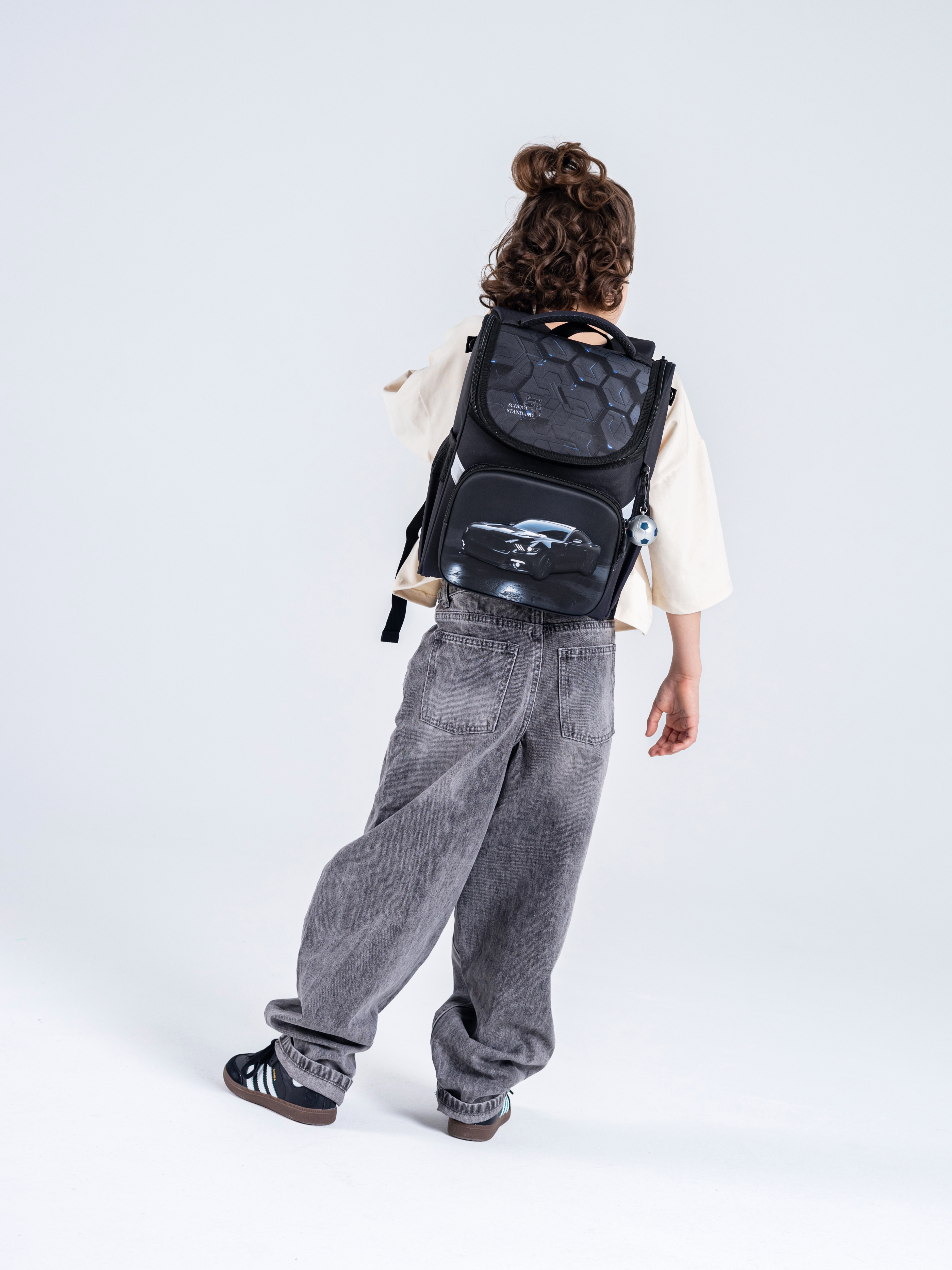 Ранец School Standard начальной школы 4 в 1 + мишка - фото 5