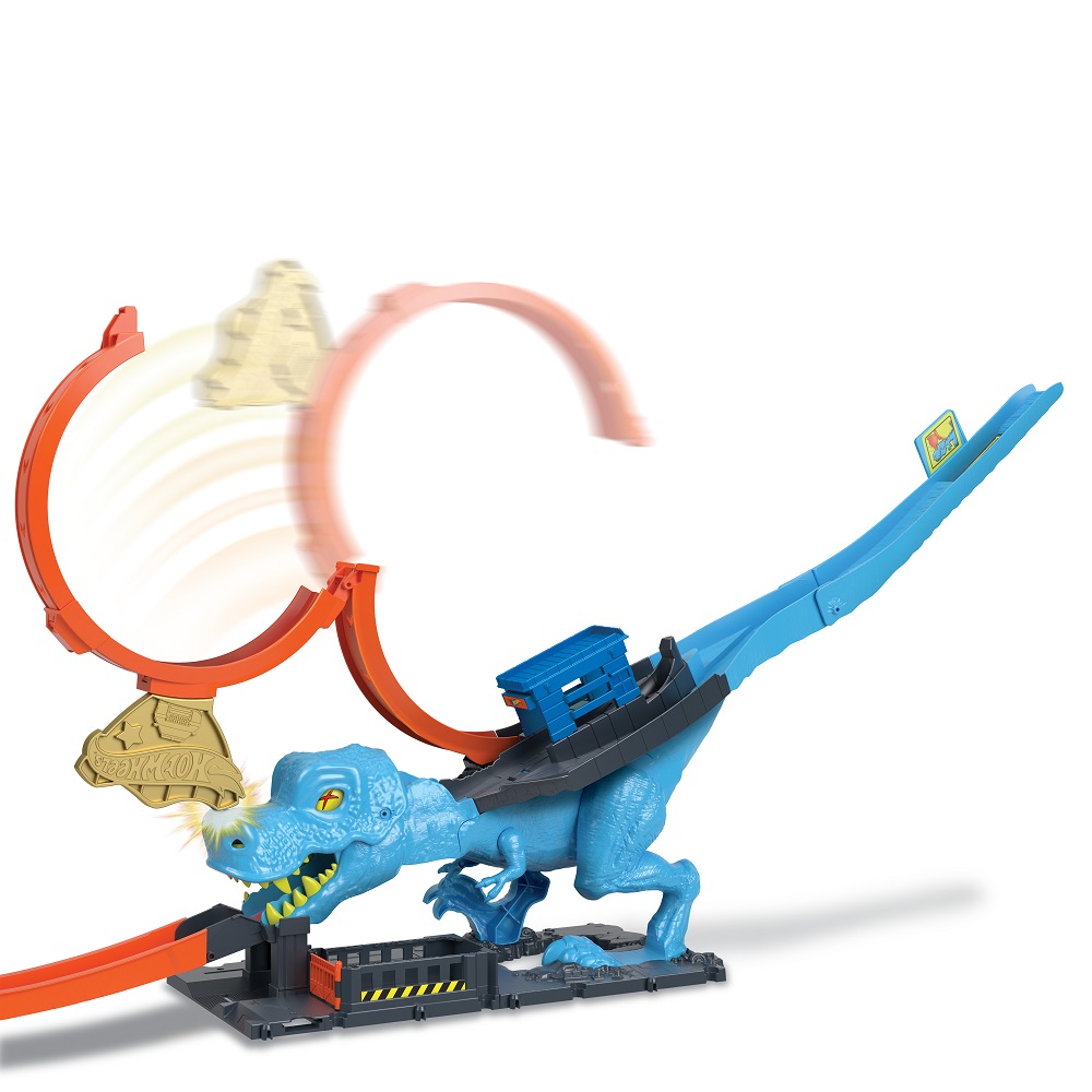 Трек Hot Wheels City T-Rex Attack HKX42 - фото 6
